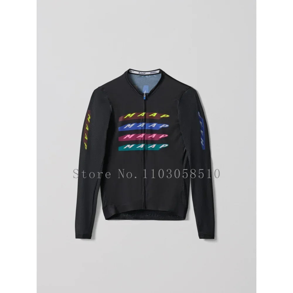 2025 Team High Quality Pro Cycling Jersey Men Woman Breathable Bicycle Clothing Road MTB Bike High-end Simple Long Sleeve Thin