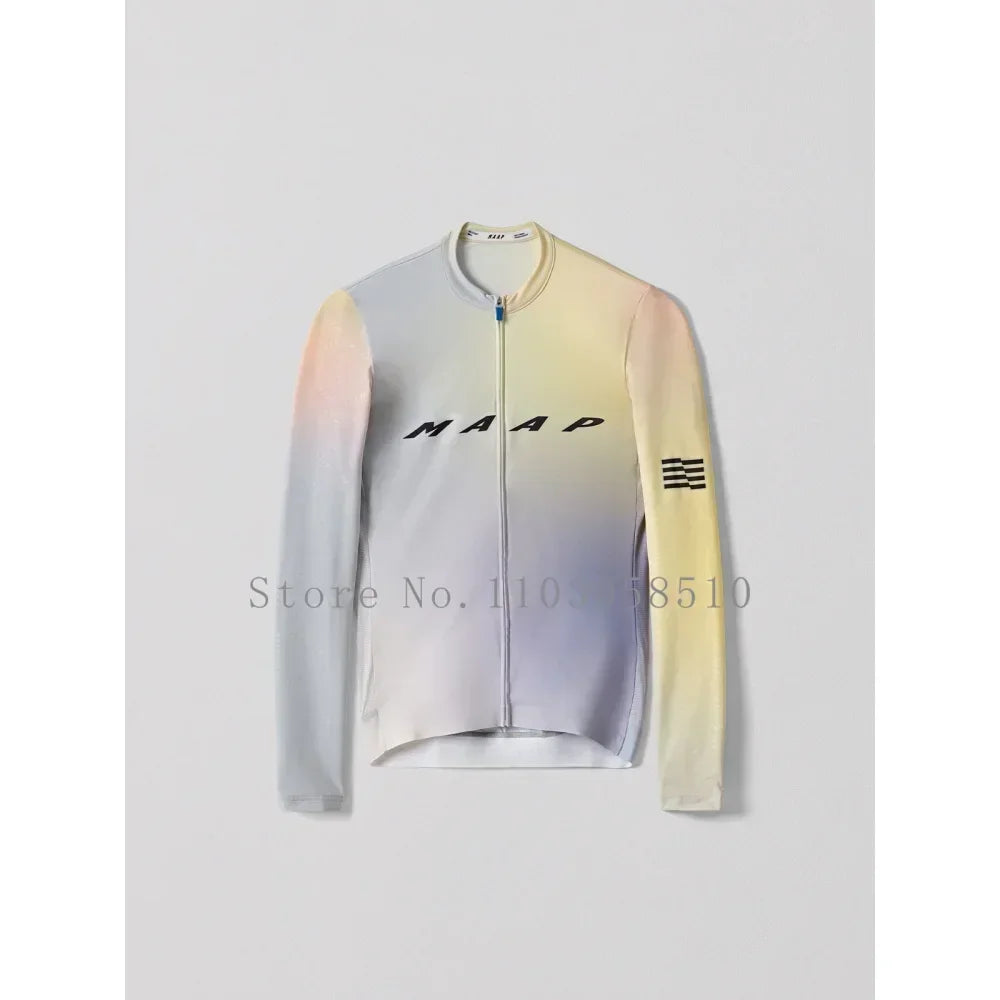 2025 Team High Quality Pro Cycling Jersey Men Woman Breathable Bicycle Clothing Road MTB Bike High-end Simple Long Sleeve Thin