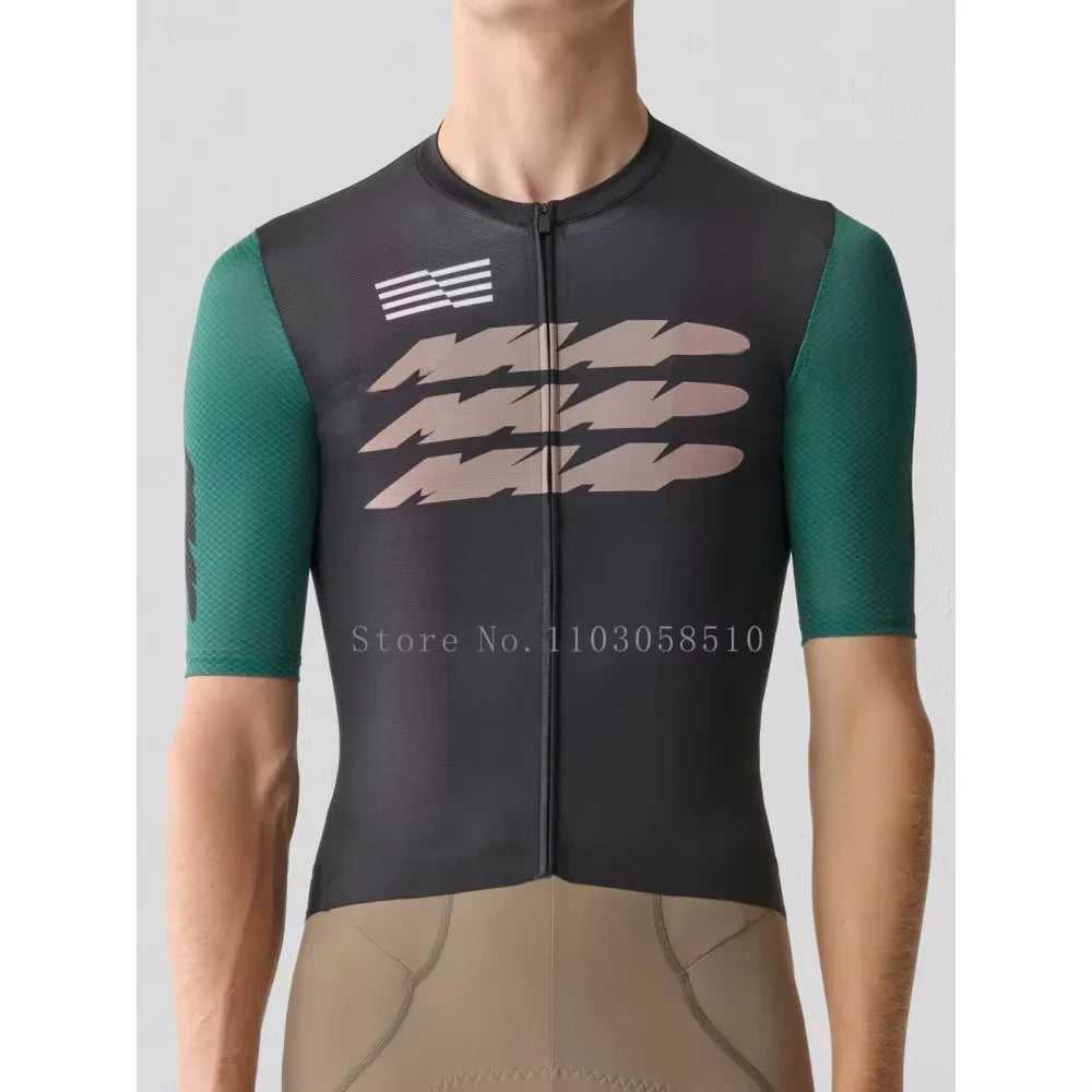 Cycling Jersey for Men short Sleeve Pro Team MTB Road Bike Clothing Breathable Bicycle Shirts 2025 Mountain Bicycle Clothing
