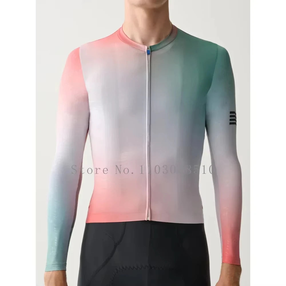 2025 Team High Quality Pro Cycling Jersey Men Woman Breathable Bicycle Clothing Road MTB Bike High-end Simple Long Sleeve Thin