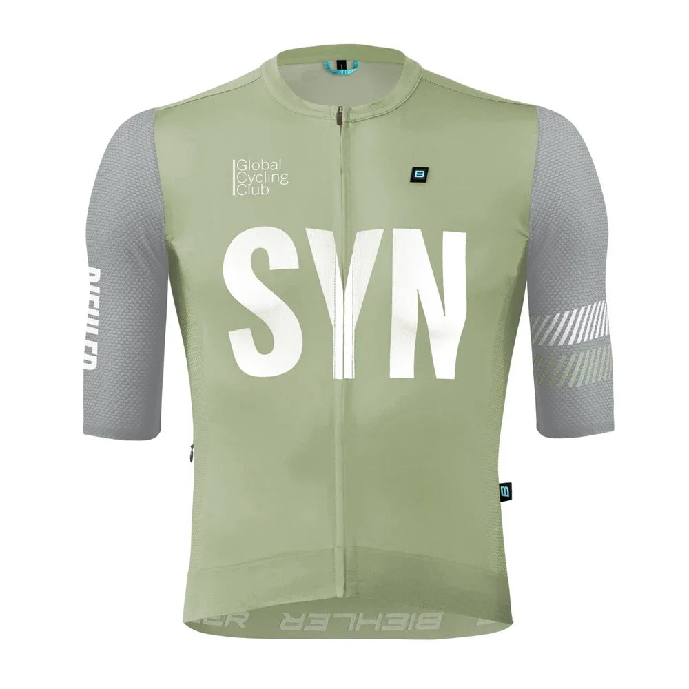 SYNDICATE PRO JERSEY CANDY GREY SYN Team Race Bicycle Tops Summer Short Sleeve New Color Cycling Shirts