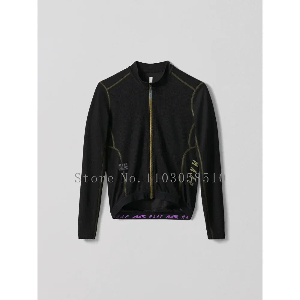 2025 Mens New Cycling Jersey Long Sleeve Clothing Race Road Bike Shirts Bicycle Tops MTB Uniform Maillot high quality