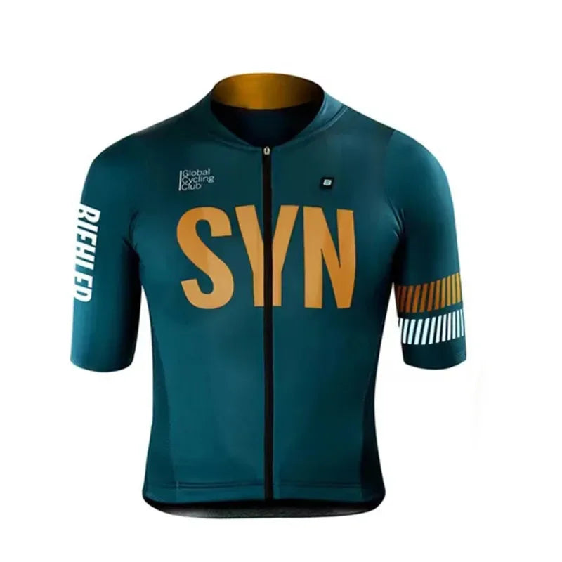 SYNful Quick Dry Short Sleeve Men's Cycling Clothing Set Mountain Bike Suit Summer 2024 Ciclismo Ropa Hombre