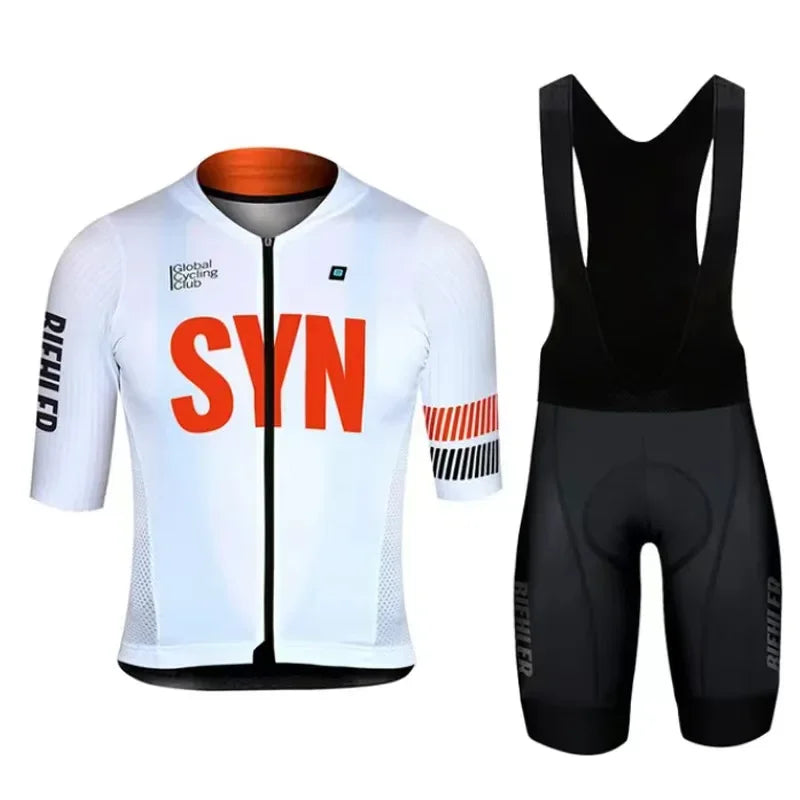 SYNful Quick Dry Short Sleeve Men's Cycling Clothing Set Mountain Bike Suit Summer 2024 Ciclismo Ropa Hombre