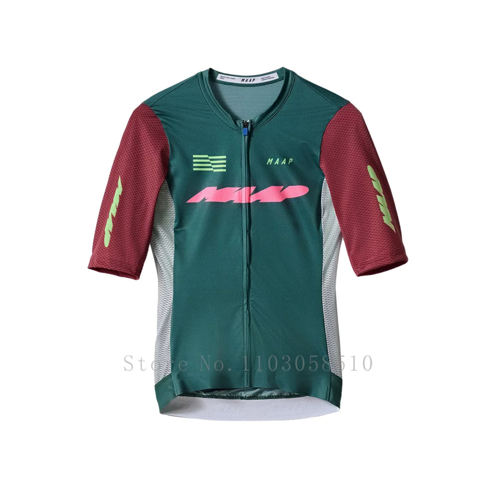 Men Cycling Jersey Mountain Bike MTB Shirts UPF50+ Bicycle Clothing Road Riding Jerseys Outdoor Sports Slim Fit Breathable 2025