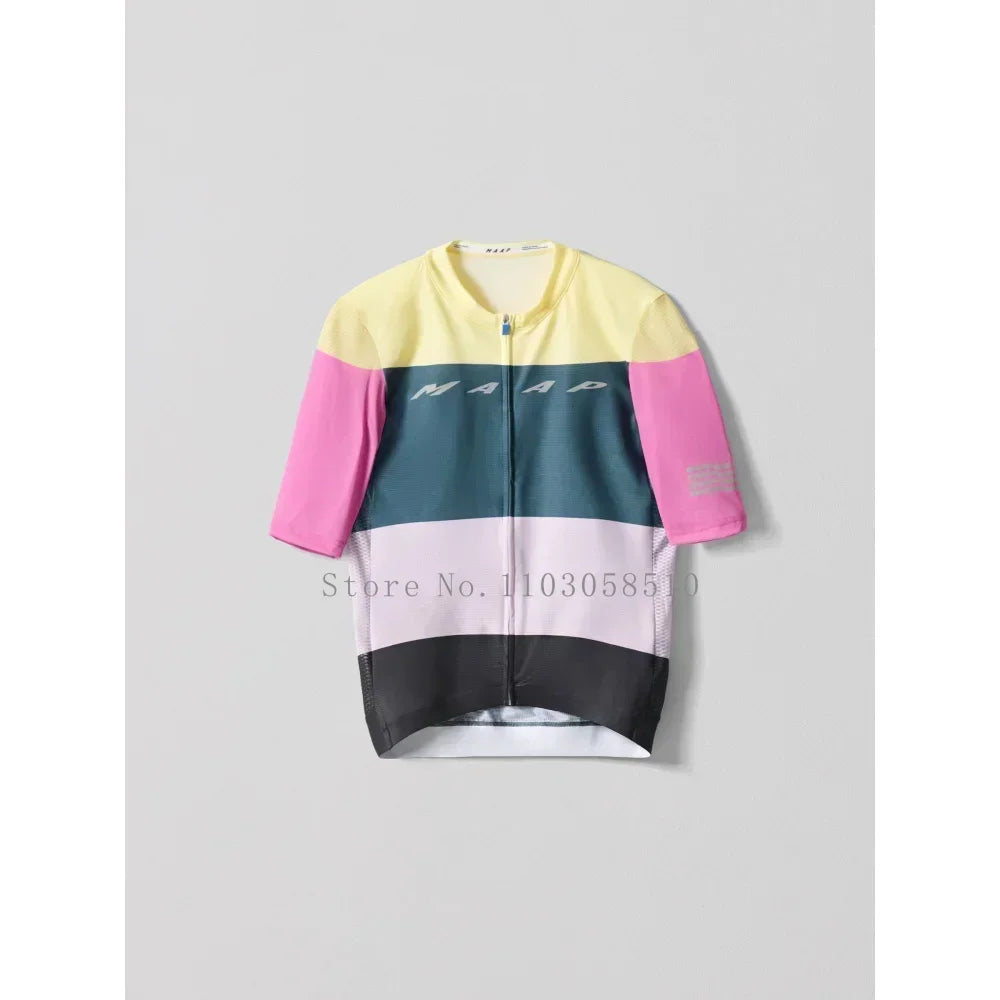 2025 Men Cycling Jersey Men MTB Road Bicycle Shirt Pro Team Short Sleeve Bike Clothes Mountain Bicycle Clothing Downhill Jersey