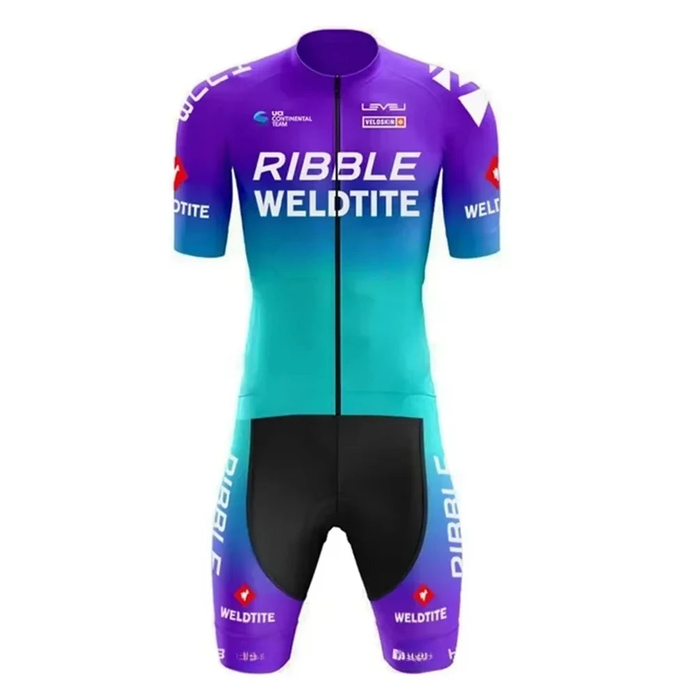 Pro team lycra aero skin suit custom logo cycling Skinsuit running ropa ciclismo bicicleta body wear triatlon triathlon