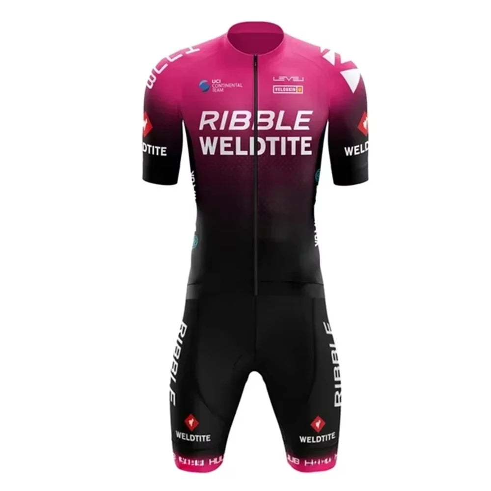 Pro team lycra aero skin suit custom logo cycling Skinsuit running ropa ciclismo bicicleta body wear triatlon triathlon