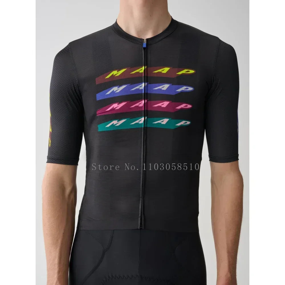 Cycling Jersey for Men short Sleeve Pro Team MTB Road Bike Clothing Breathable Bicycle Shirts 2025 Mountain Bicycle Clothing