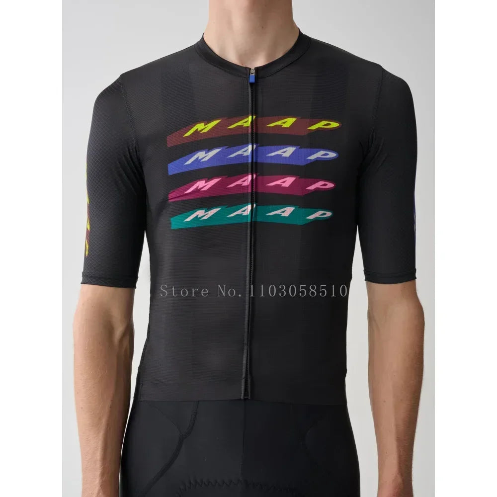 Cycling Jersey for Men short Sleeve Pro Team MTB Road Bike Clothing Breathable Bicycle Shirts 2025 Mountain Bicycle Clothing