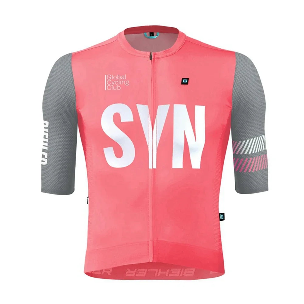 SYNDICATE PRO JERSEY CANDY GREY SYN Team Race Bicycle Tops Summer Short Sleeve New Color Cycling Shirts