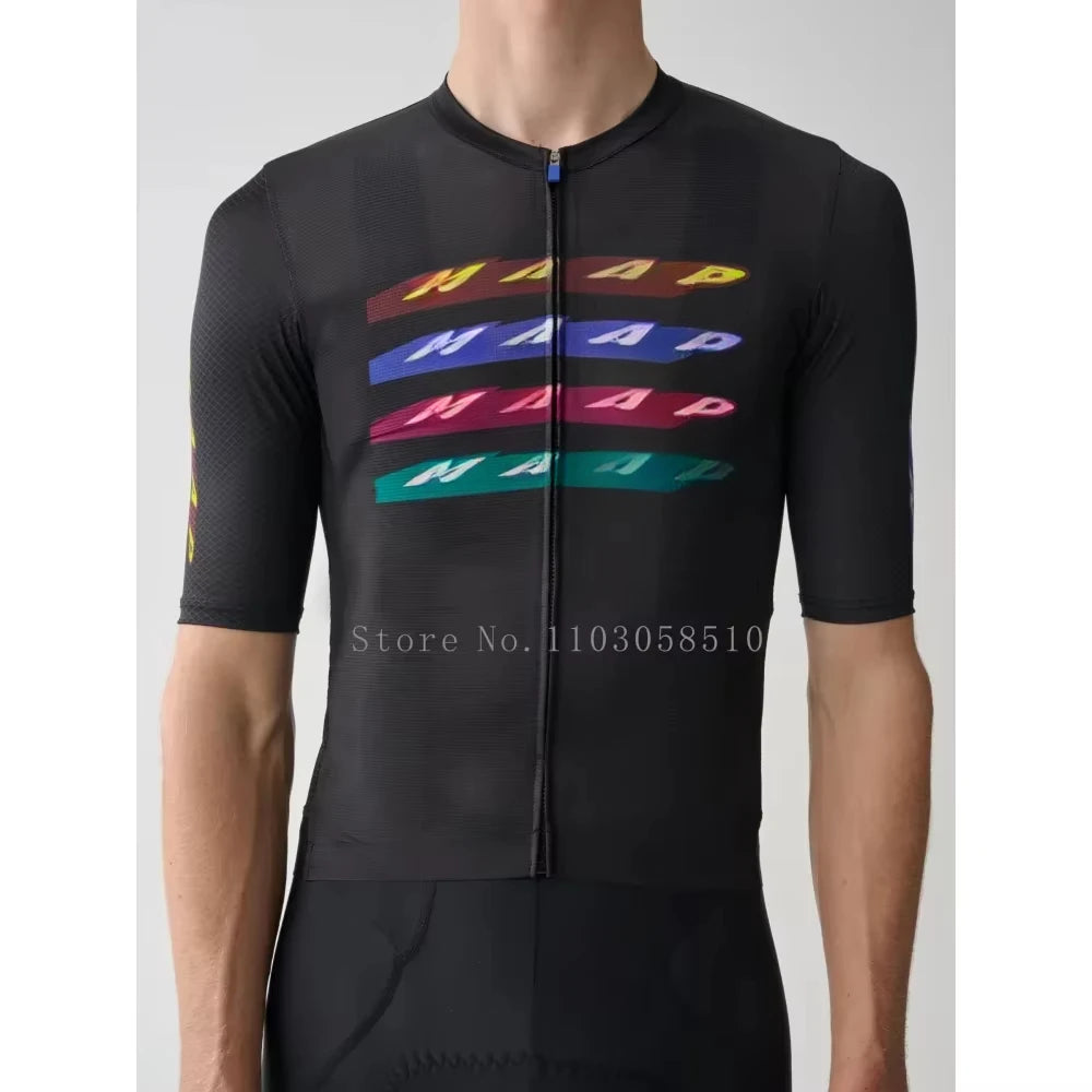 Cycling Jersey for Men short Sleeve Pro Team MTB Road Bike Clothing Breathable Bicycle Shirts 2025 Mountain Bicycle Clothing