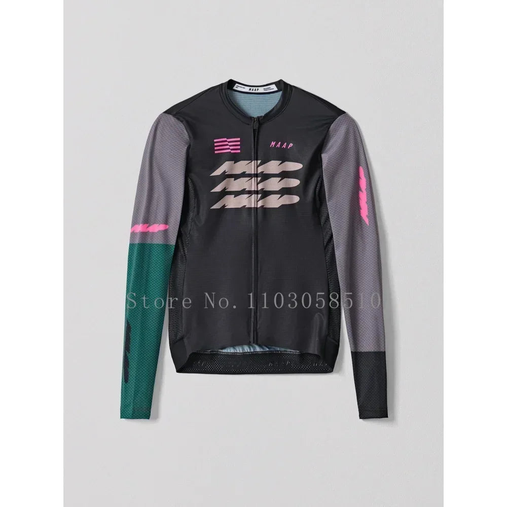 2025 Team High Quality Pro Cycling Jersey Men Woman Breathable Bicycle Clothing Road MTB Bike High-end Simple Long Sleeve Thin