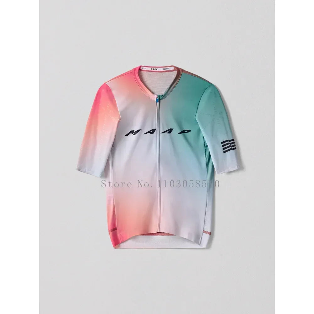 2025 Men Cycling Jersey Men MTB Road Bicycle Shirt Pro Team Short Sleeve Bike Clothes Mountain Bicycle Clothing Downhill Jersey