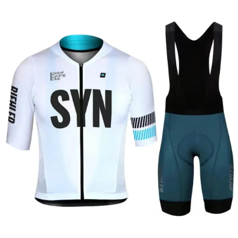 SYNful Quick Dry Short Sleeve Men's Cycling Clothing Set Mountain Bike Suit Summer 2024 Ciclismo Ropa Hombre