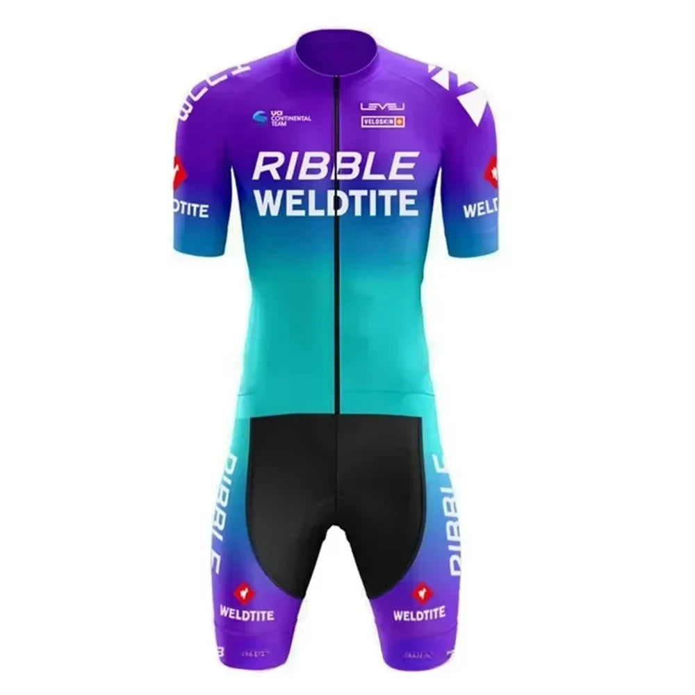 Pro team lycra aero skin suit custom logo cycling Skinsuit running ropa ciclismo bicicleta body wear triatlon triathlon
