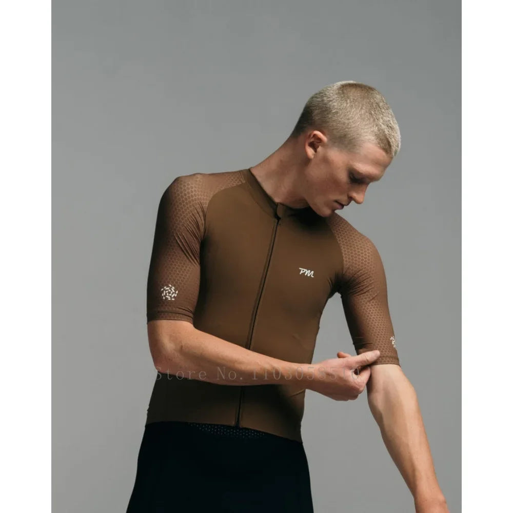 Pedal Mafia Summer Cycling Sweatshirt Set Men Short Sleeve MTB Jersey Men Cycling Clothing Bicycle Maillot ciclismo UPF50+ 2025