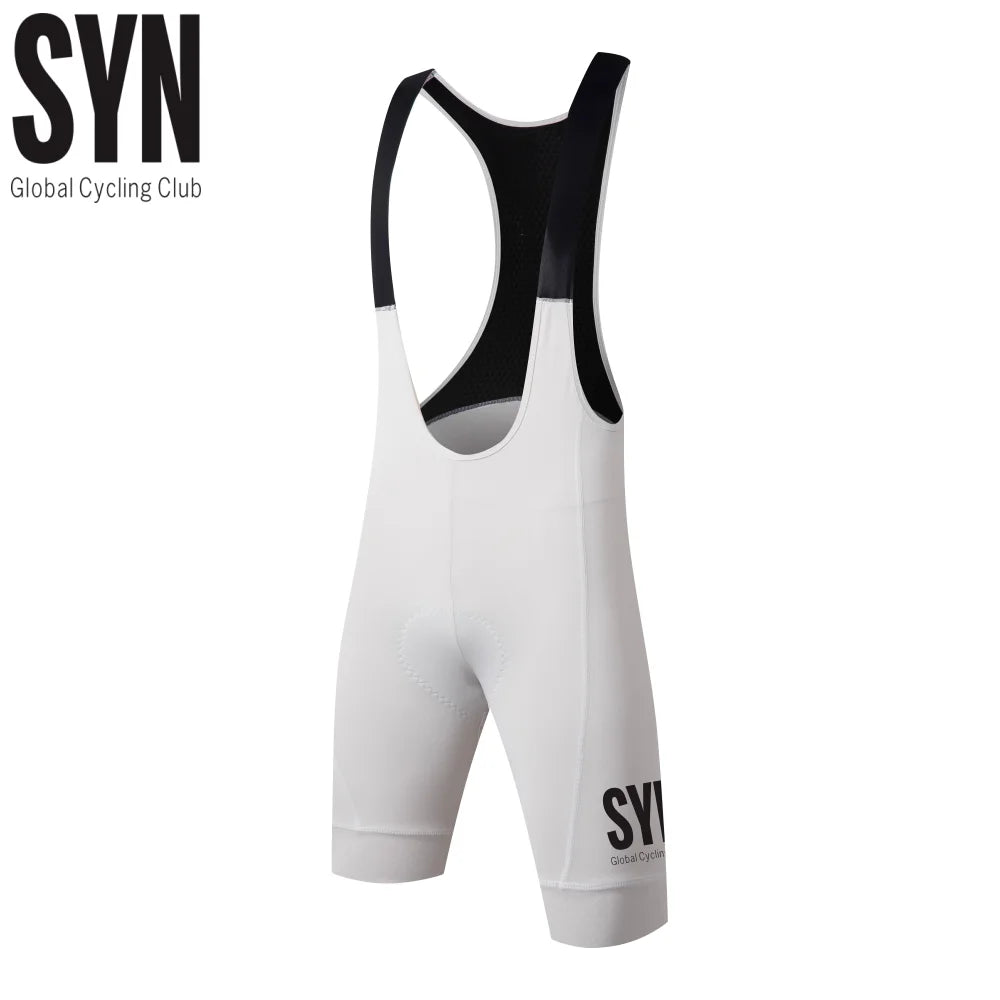 SYN white Men's Cycling Bib Shorts Top Quality Bicycle Shorts 6 Hours Padded Pro Team MTB Road Tights Bicycle Riding Bib Shorts