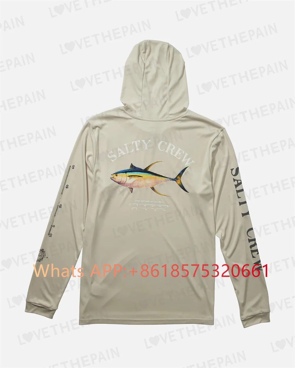 salty crew Fishing Shirt Hooded Large Size Uv Protection Man Outdoor Camouflage Moisture Wicking Jersey Fishing Apparel top 2024