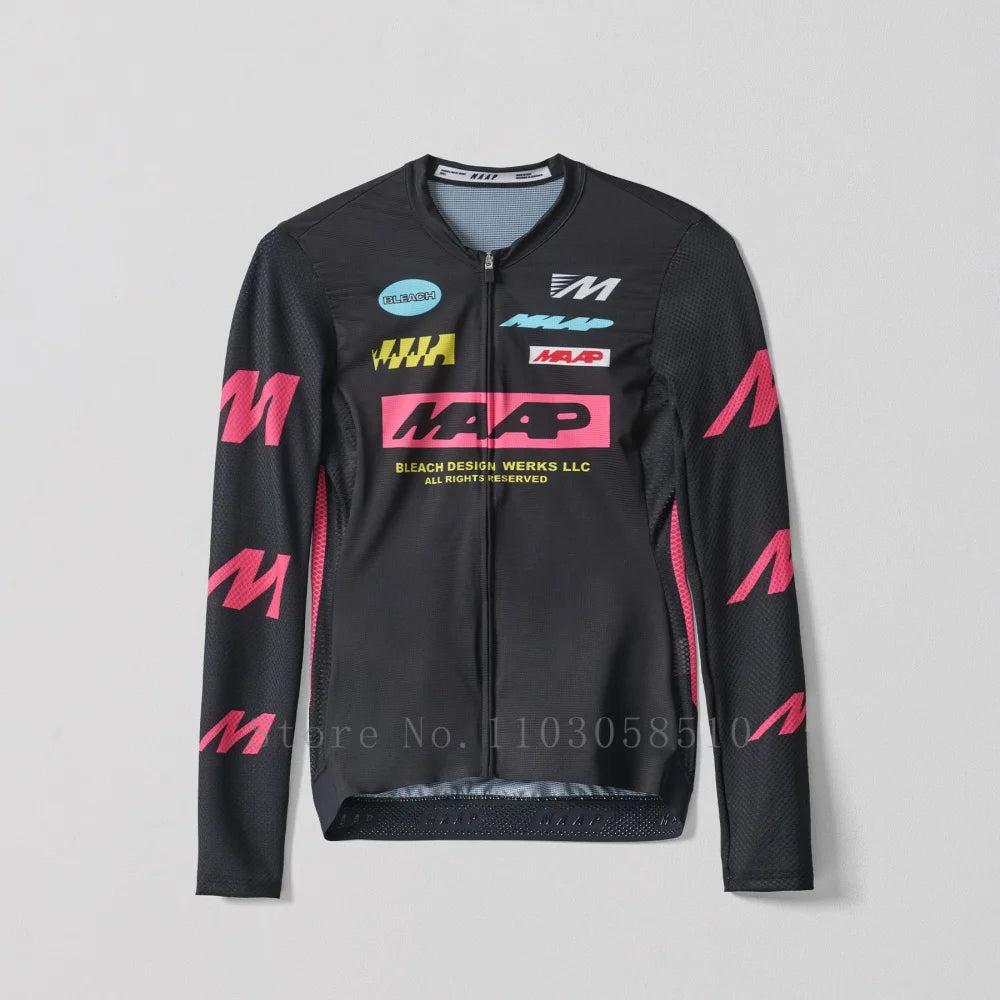 Men Cycling Jersey Long sleeves Summer Shirt Downhill Jersey Pro Team Mountain Bicycle Clothing high quality Quick Dry Tops