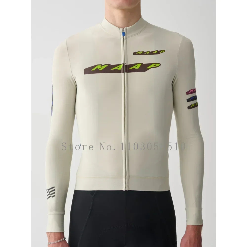 2025 Team High Quality Pro Cycling Jersey Men Woman Breathable Bicycle Clothing Road MTB Bike High-end Simple Long Sleeve Thin