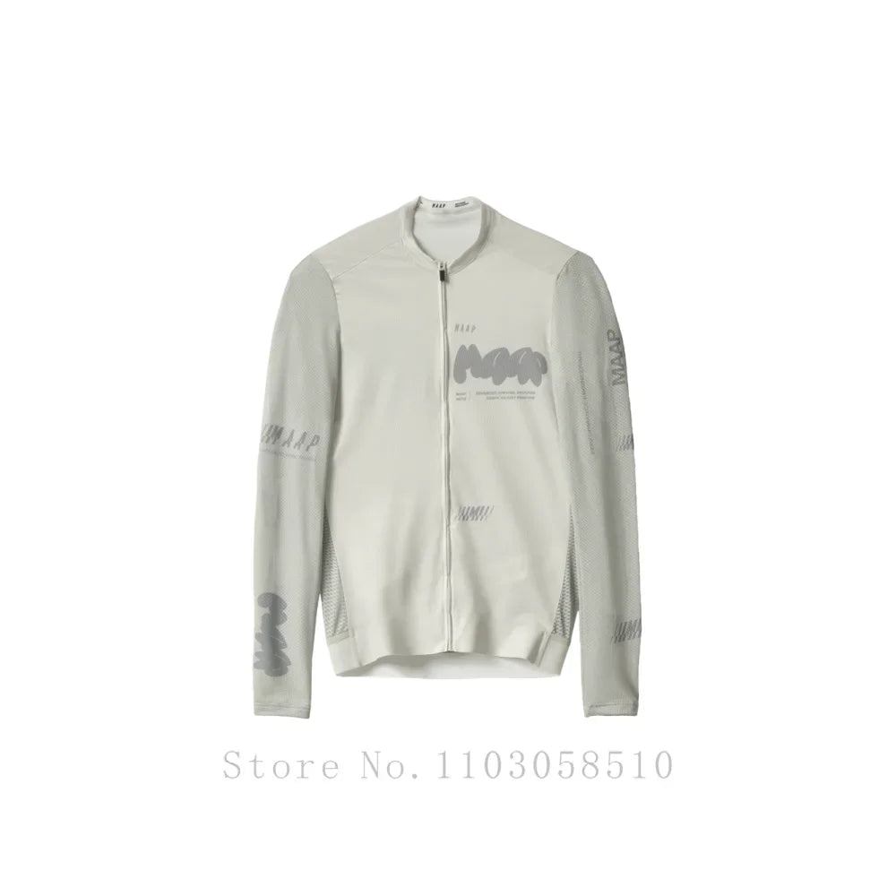 2025 Summer Long Sleeve Cycling Jersey Aero Milk Silk Bicycle Clothing MTB Jersey Men Pro Race Team Shirts high quality ciclismo