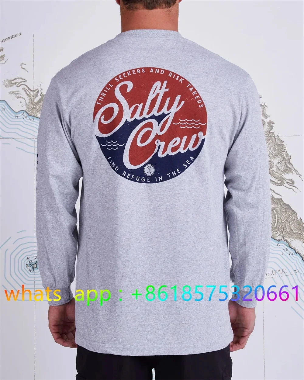 Fishing Wear Mens Crewneck Shirt Print Camisa De Pesca Fishing Long Sleeve Uv Protection T-shirt Performance Angling Clothing