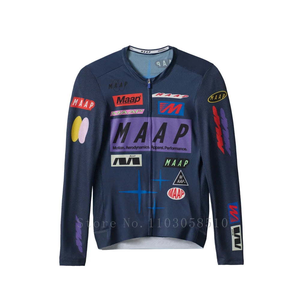 Men's Cycling Jersey with Long Sleeve UPF 50+ Anti-UV Slim Fit Breathable Cycling Maillot Quick Dry MTB Road Cycling Shirt 2025