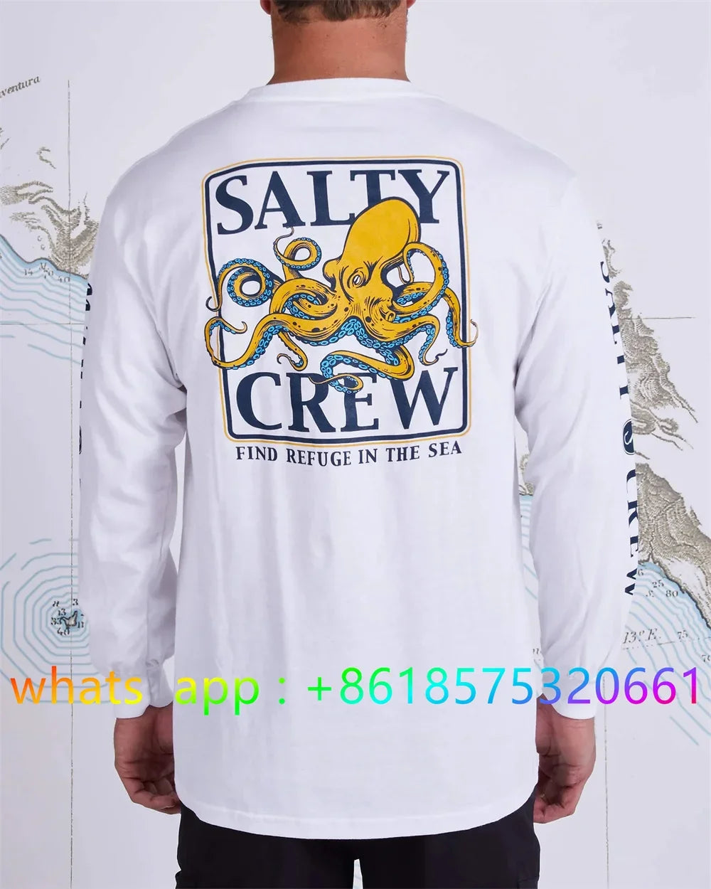 Fishing Wear Mens Crewneck Shirt Print Camisa De Pesca Fishing Long Sleeve Uv Protection T-shirt Performance Angling Clothing