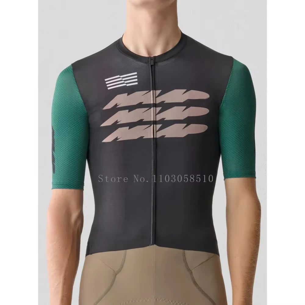Cycling Jersey for Men short Sleeve Pro Team MTB Road Bike Clothing Breathable Bicycle Shirts 2025 Mountain Bicycle Clothing