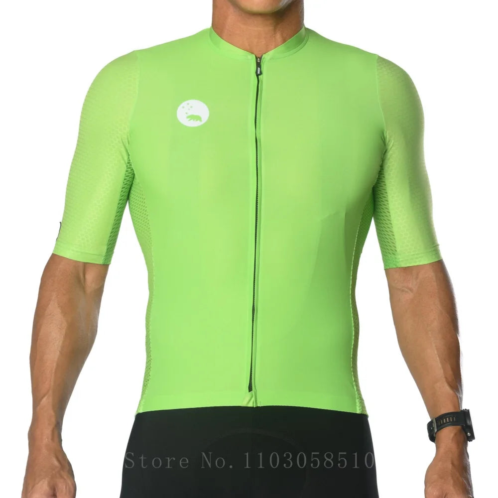 WYN Men's Cycliny Short Sleeve Breathable Summer Biking Top Jersey Moisure Wicking Mountain MTB Cycling Clothing with Pockets