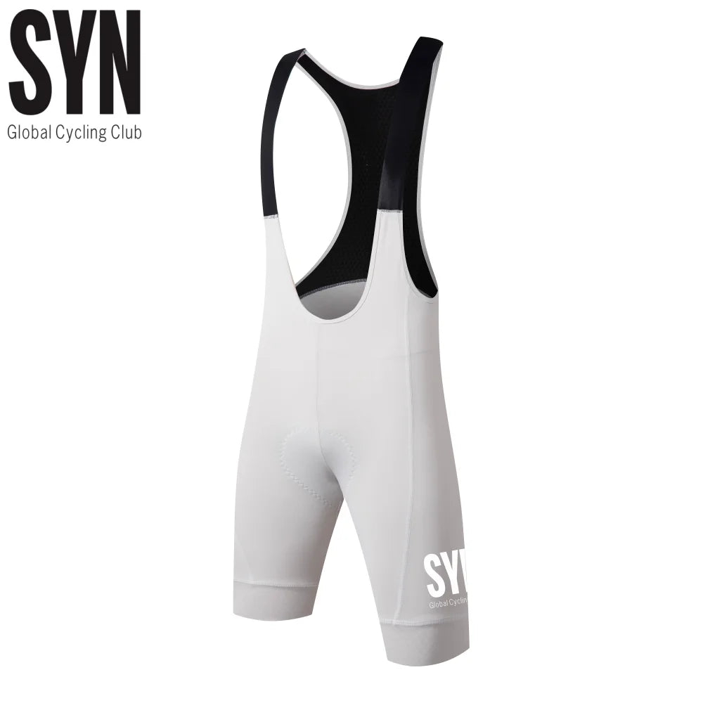 SYN white Men's Cycling Bib Shorts Top Quality Bicycle Shorts 6 Hours Padded Pro Team MTB Road Tights Bicycle Riding Bib Shorts