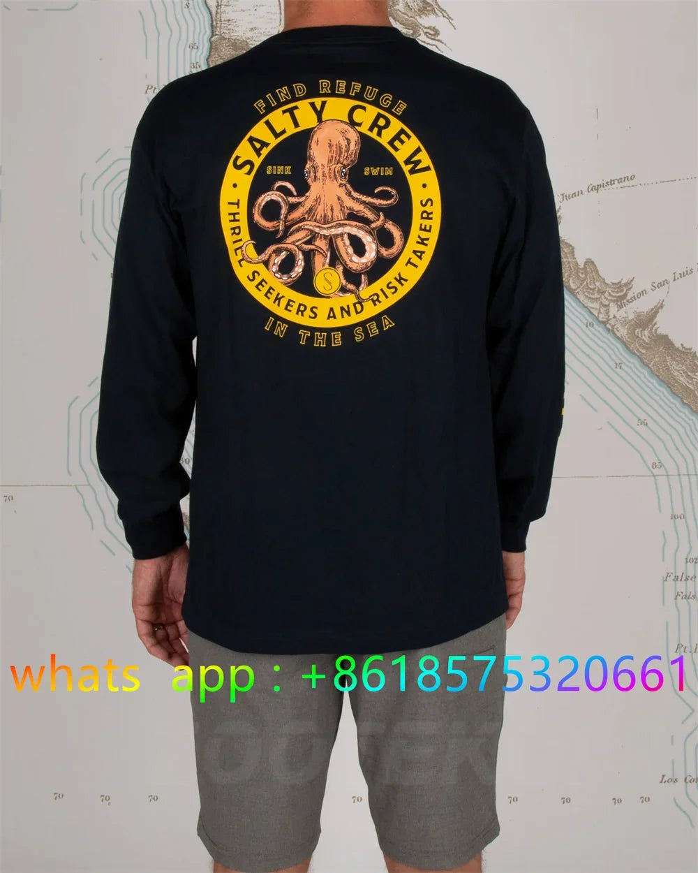 Fishing Wear Mens Crewneck Shirt Print Camisa De Pesca Fishing Long Sleeve Uv Protection T-shirt Performance Angling Clothing
