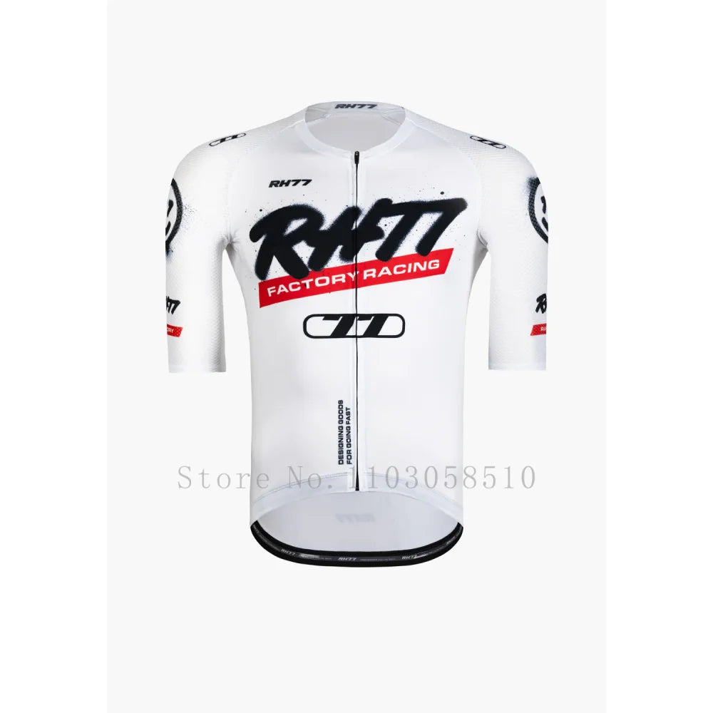 RH77 Short Sleeves Cycling Jerseys Breathable Quick Dry Bicycle Jersey Outdoor Sport Mountain Road Cycling Clothing high quality