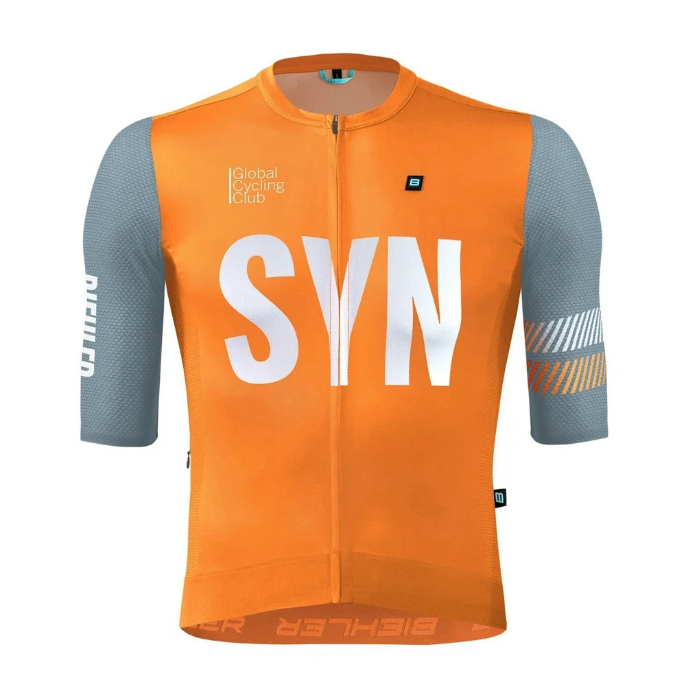 SYNDICATE PRO JERSEY CANDY GREY SYN Team Race Bicycle Tops Summer Short Sleeve New Color Cycling Shirts
