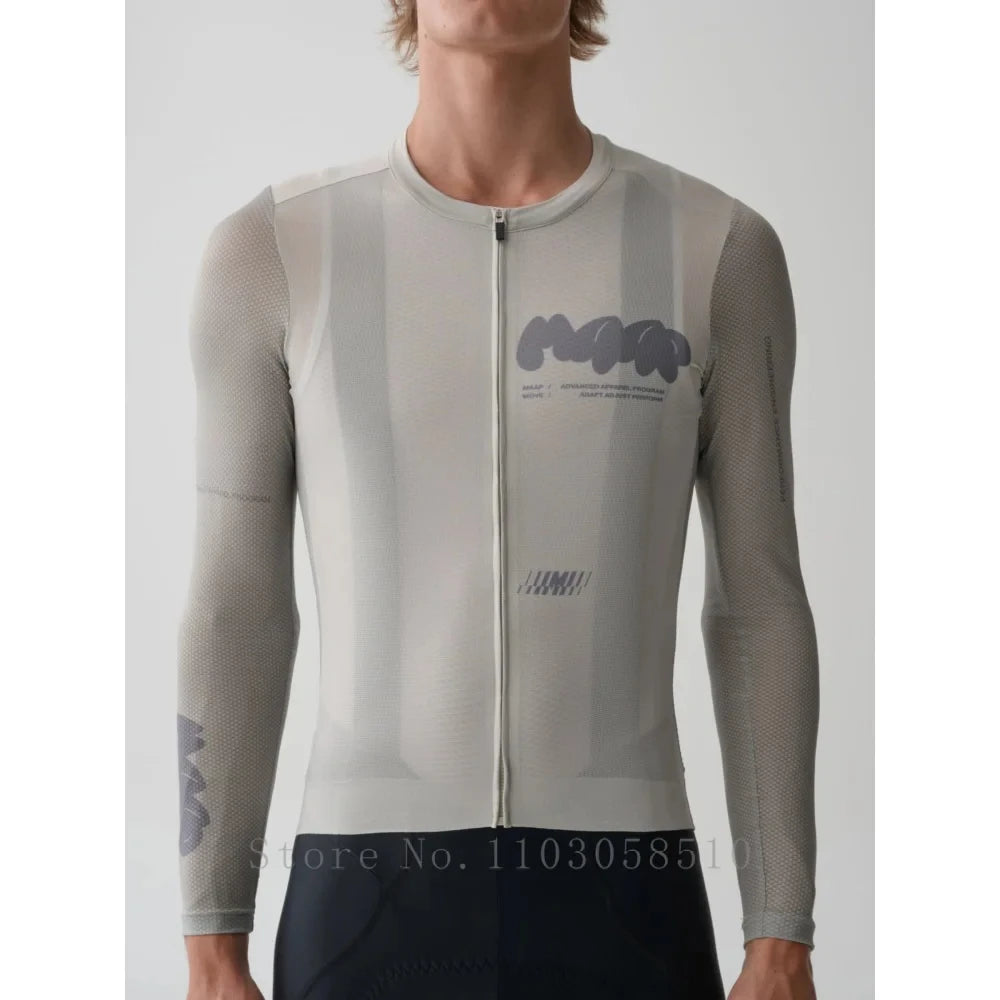 Summer Long Sleeve Cycling Jersey Aero Milk Silk Bicycle Clothing MTB Jersey Men Pro Race Team Shirts high quality ciclismo