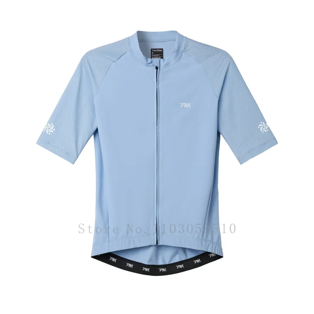 Pedal Mafia Summer Cycling Sweatshirt Set Men Short Sleeve MTB Jersey Men Cycling Clothing Bicycle Maillot ciclismo UPF50+ 2025