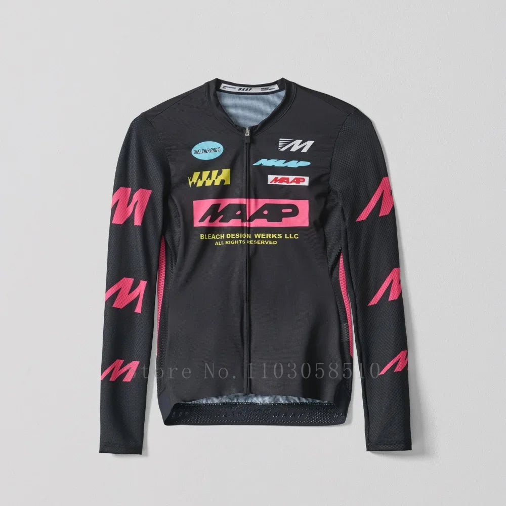 Men Cycling Jersey Long sleeves Summer Shirt Downhill Jersey Pro Team Mountain Bicycle Clothing high quality Quick Dry Tops