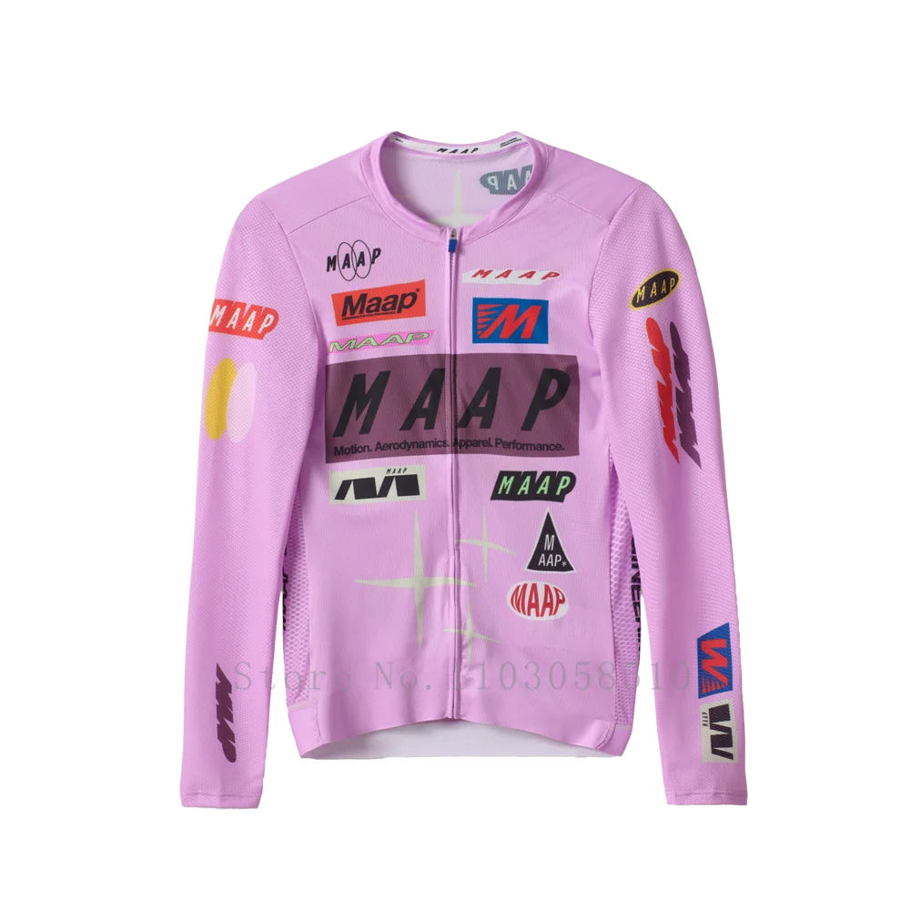 Men's Cycling Jersey with Long Sleeve UPF 50+ Anti-UV Slim Fit Breathable Cycling Maillot Quick Dry MTB Road Cycling Shirt 2025