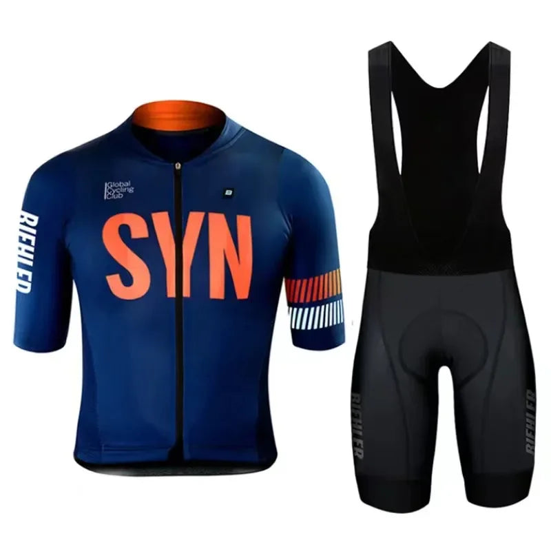 SYNful Quick Dry Short Sleeve Men's Cycling Clothing Set Mountain Bike Suit Summer 2024 Ciclismo Ropa Hombre