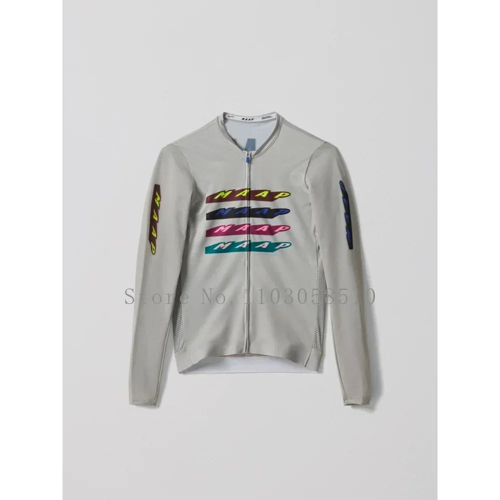 2025 Team High Quality Pro Cycling Jersey Men Woman Breathable Bicycle Clothing Road MTB Bike High-end Simple Long Sleeve Thin