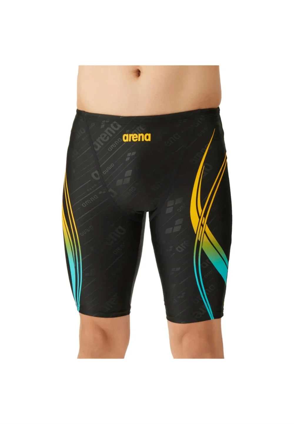 New Men's Swim Jammer Swimsuit Beach Tights Shorts Athletic Training Swimwear Swimming Trunks Bathing Suit Diving Surfing Pants