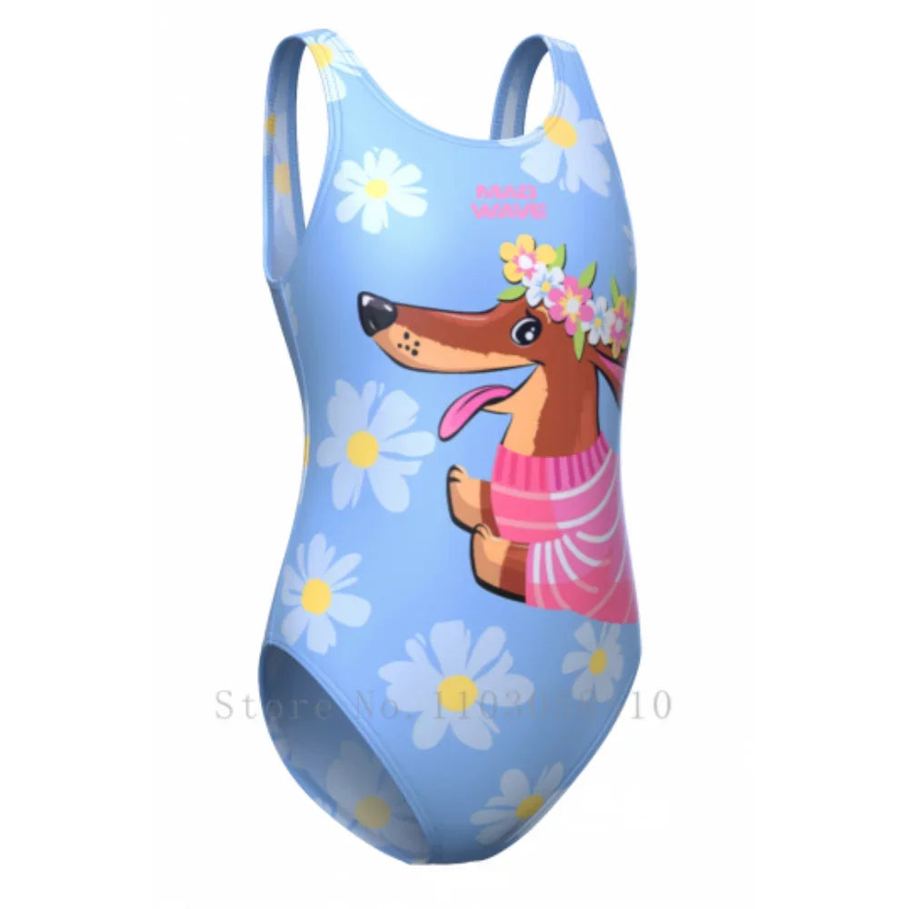 mad wave 8-14Years Girls Swimsuit Brand New Summer Children Girls One Piece Swimwear Swimsuits Beachwear Bathing Suits Monokini
