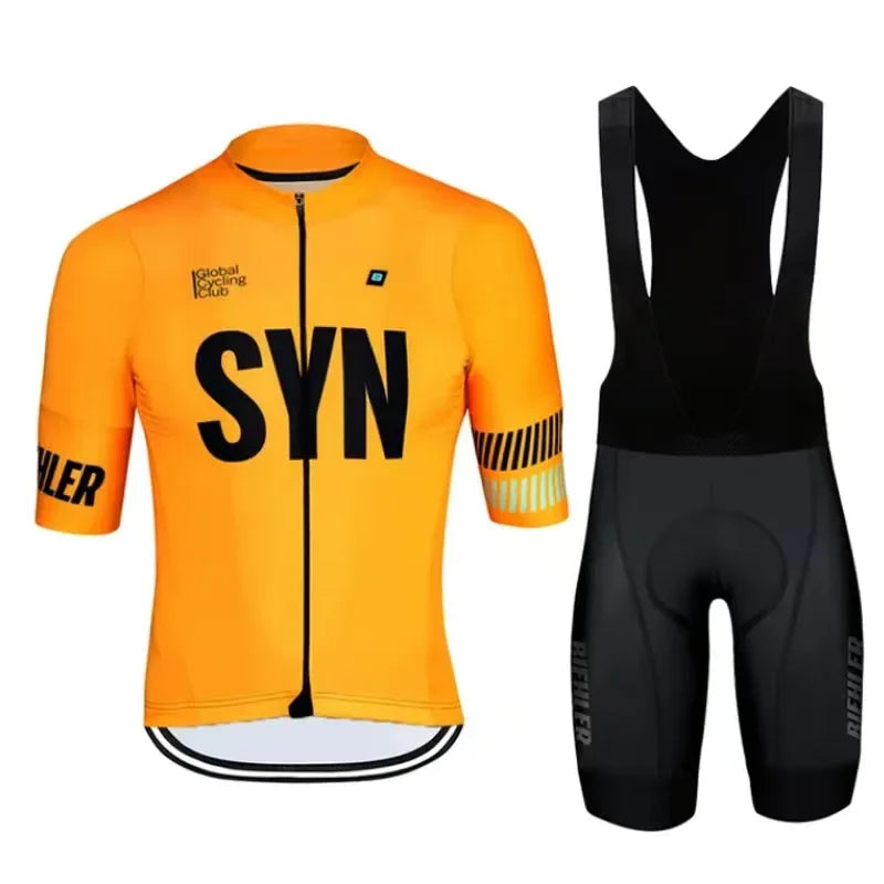 SYNful Quick Dry Short Sleeve Men's Cycling Clothing Set Mountain Bike Suit Summer 2024 Ciclismo Ropa Hombre