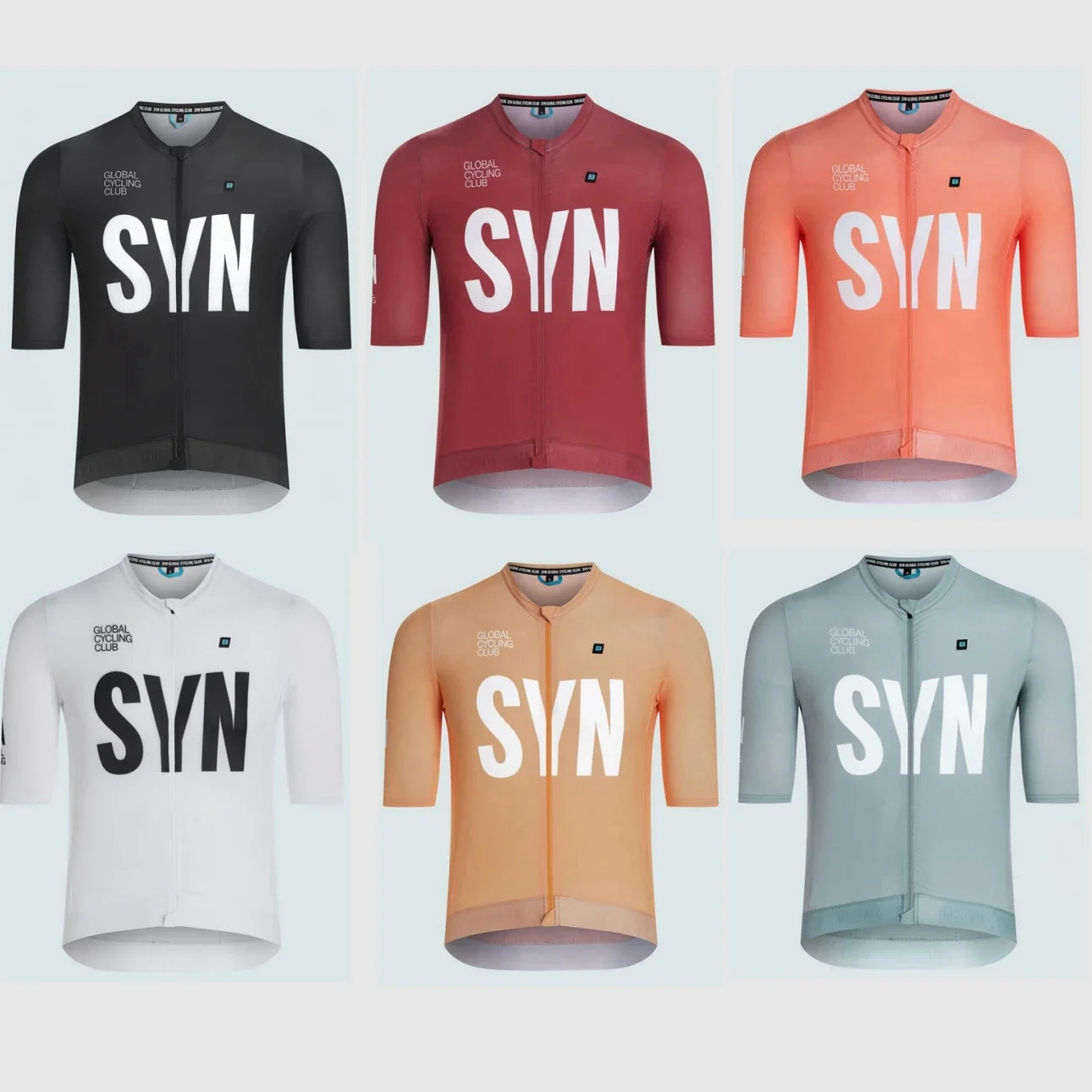 2025 new men's cycling sportswear 6-color SYN competition club cycling Jersey Summer short sleeved cycling Shirts