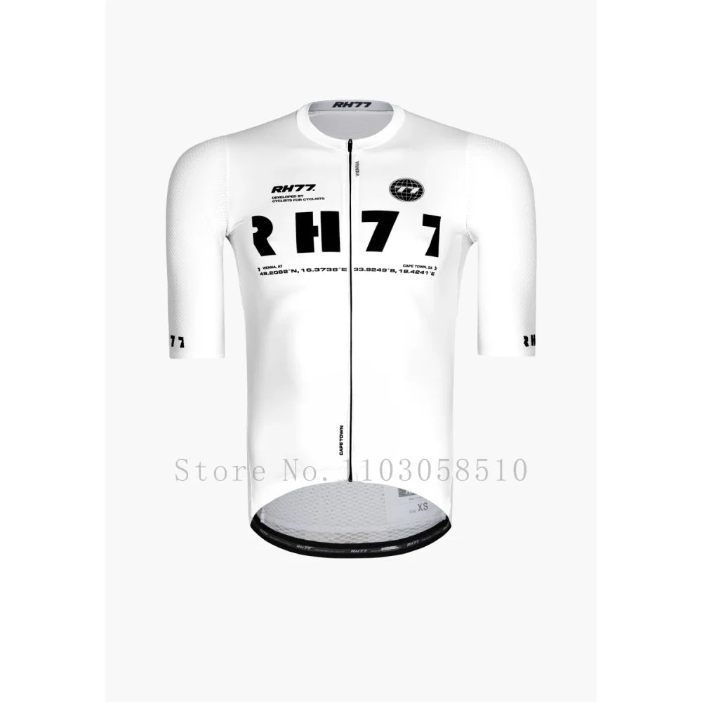 RH77 Cycling Men's Short Sleeve Jerseys Maillot Ciclismo Hombre Quick Dry Breathable Mtb Clothing Road Bike Shirts high quality