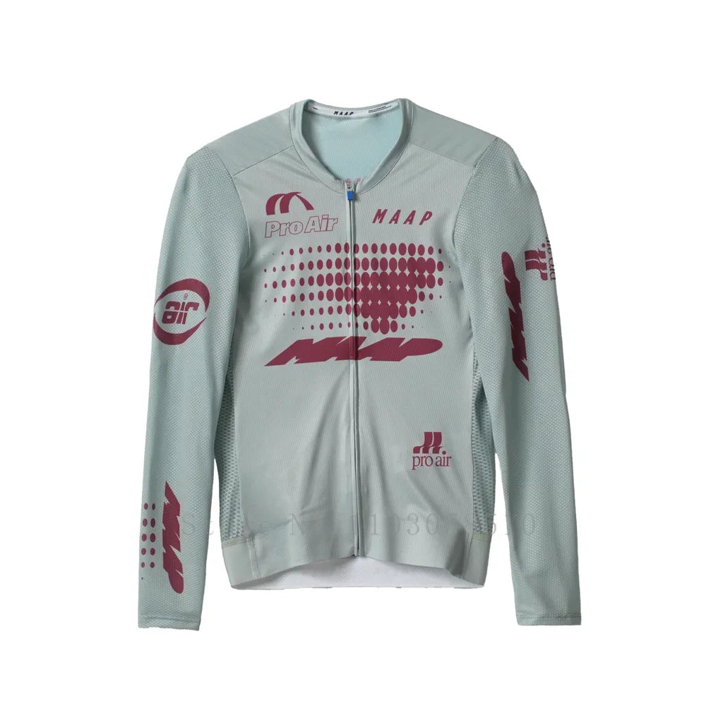 Men's Cycling Jersey with Long Sleeve UPF 50+ Anti-UV Slim Fit Breathable Cycling Maillot Quick Dry MTB Road Cycling Shirt 2025