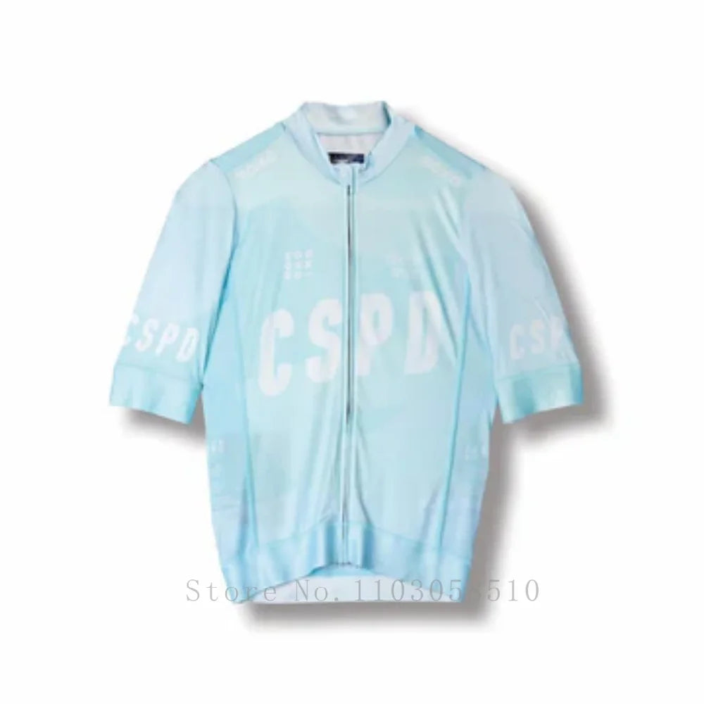 CSPD Summer Cycling Jersey Maillot Ciclismo Hombre Pro Team Riding Bicycle Clothing Short Sleeve High Quality MTB Cycling Jersey
