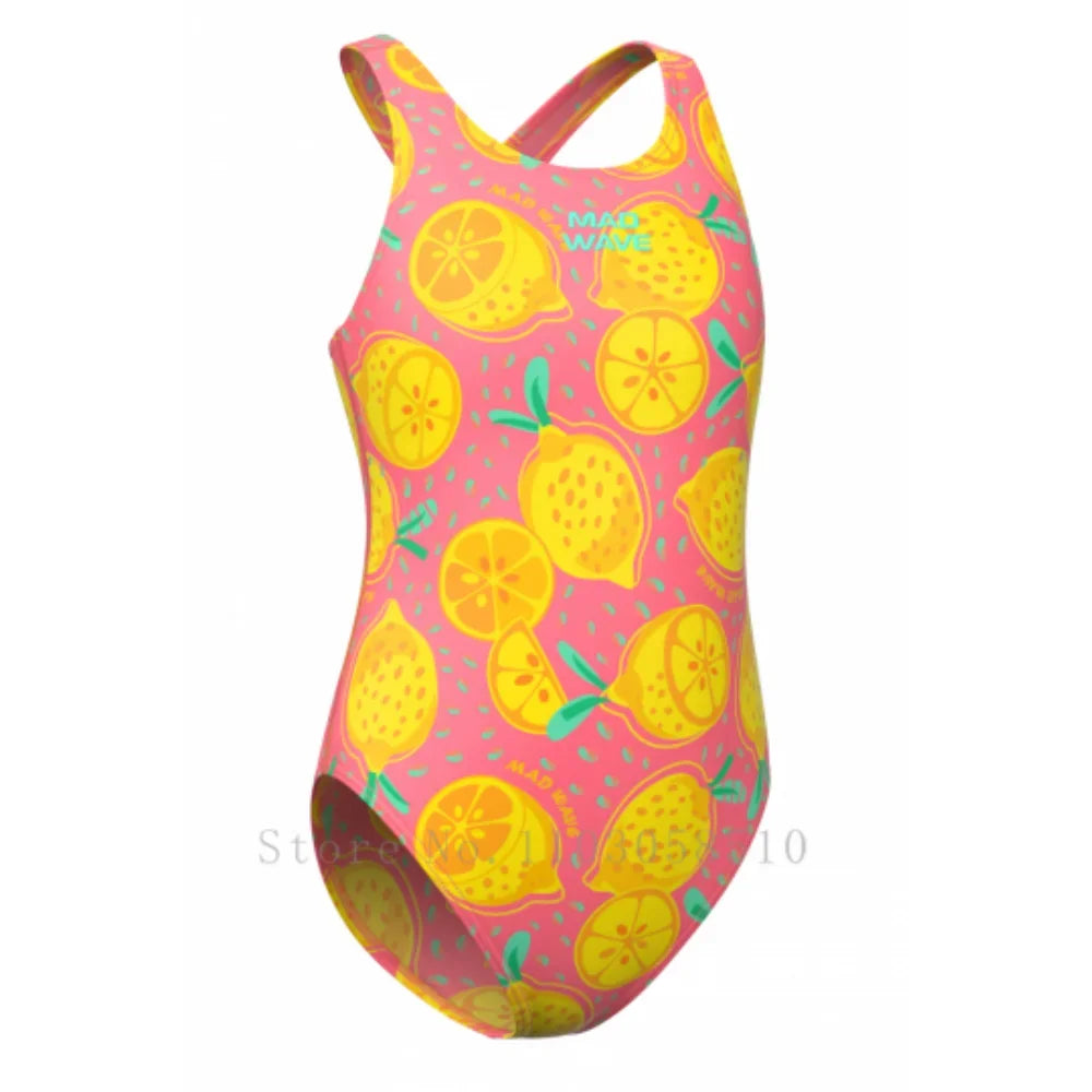mad wave 8-14Years Girls Swimsuit Brand New Summer Children Girls One Piece Swimwear Swimsuits Beachwear Bathing Suits Monokini