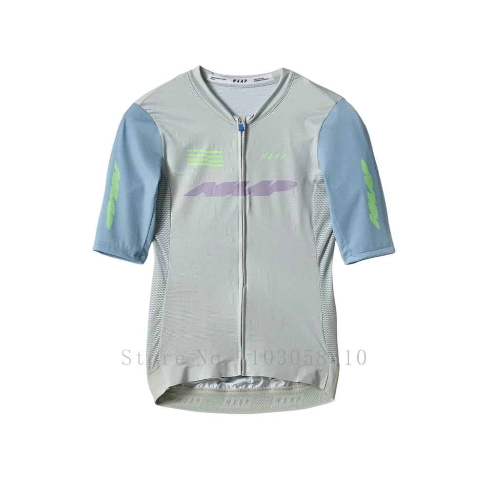 Men Cycling Jersey Mountain Bike MTB Shirts UPF50+ Bicycle Clothing Road Riding Jerseys Outdoor Sports Slim Fit Breathable 2025